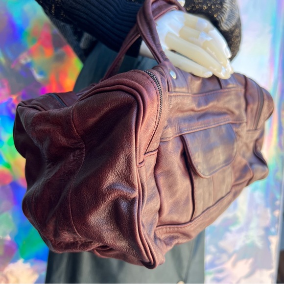 Vintage Mini Brown Leather Doctors Bag - Picture 6 of 15